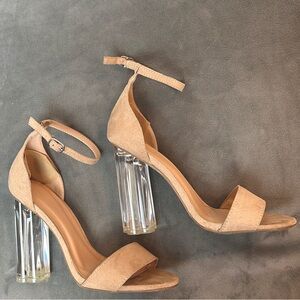Fashion Nova Clear Block Heels